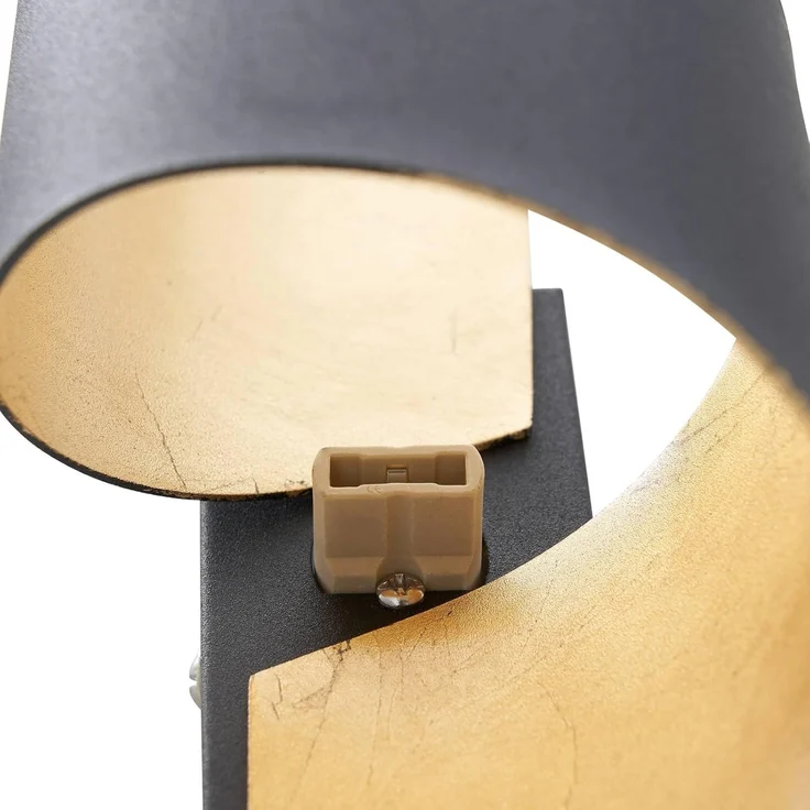 Lindby Wandleuchte Desirio, Metall, Schwarz IP20, 1 x 5 W LED – Bild 7