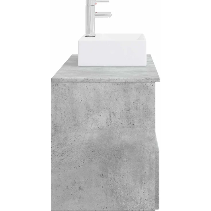vidaXL Badezimmerschrank-Set 2 stk. Betongrau 79,5 x 41 x 79,5 cm 3404057 – Bild 5