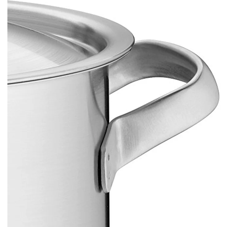 WMF Gourmet Plus Stielkasserolle 20cm, kleiner Topf mit Metalldeckel mit Dampföffnung, Kochtopf klein 2,5l, Induktion, Cromargan Edelstahl mattiert, Innenskalierung – Bild 7