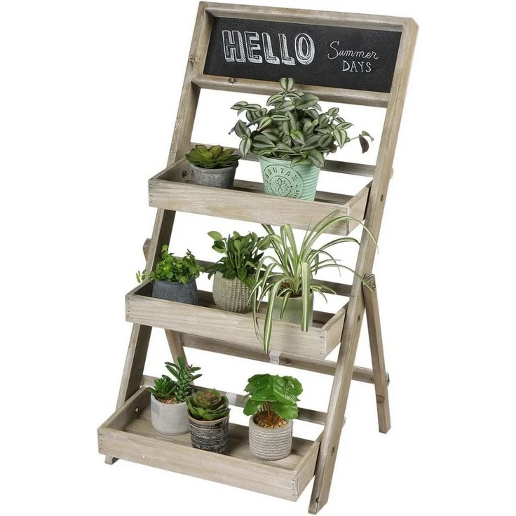 Sunnydays Blumenständer Pflanztreppe Blumentreppe Blumenregal Kräuterregal Kräuterständer – Bild 1