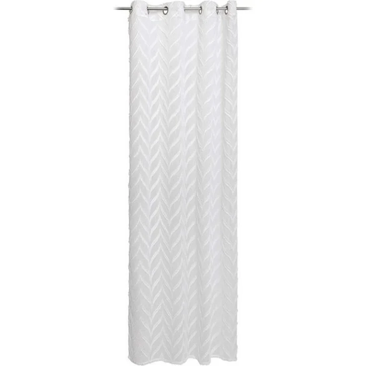 Gözze 'ROMBO' Ösenvorhang, 100% Polyester weiß, 140x245 cm – Bild 2