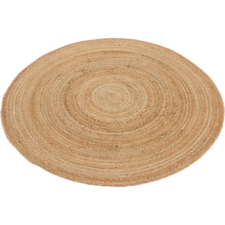 carpetfine Teppich Nele Juteteppich Naturfaser, rund, Höhe: 6 mm, geflochtener Wendeteppich aus 100%Jute, in rund und oval, viele Größen – Bild 3