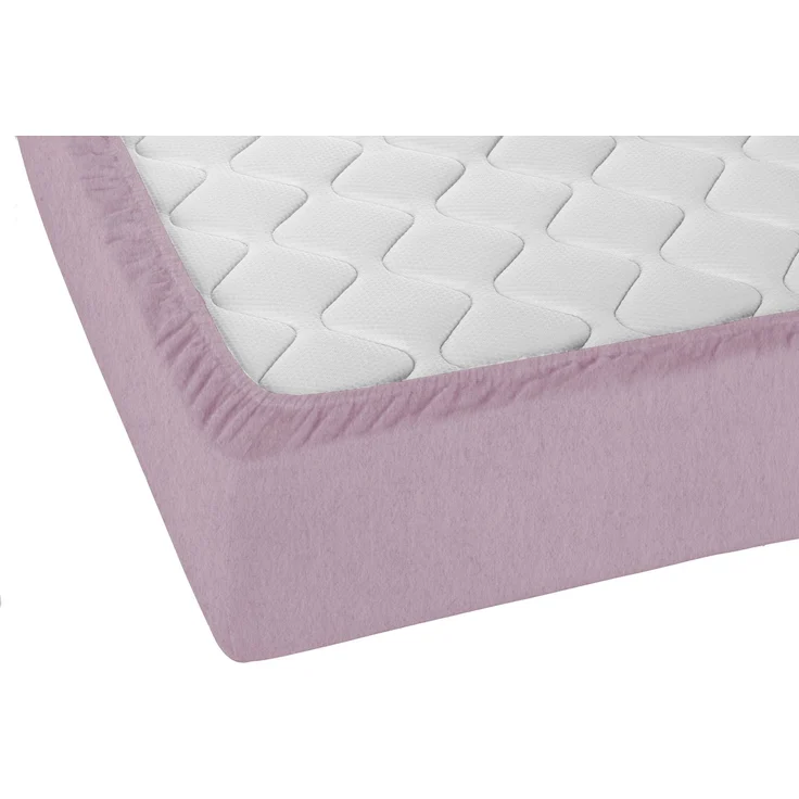 biberna Melange-Flanell Spannbetttuch 0841380 MELANGE UNI, brombeer, 1x 140x200 cm - 160x200 cm – Bild 3