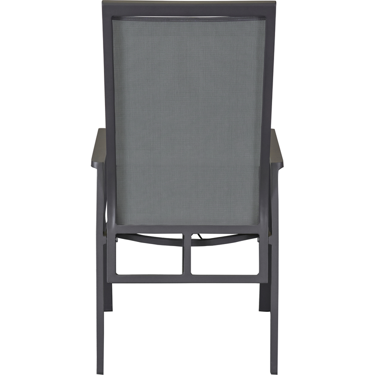 SUNFORT Positionsstuhl, 2 Stück, Gestell: Aluminium anthrazit, inklusive Sitzkissen hellgrau – Bild 4