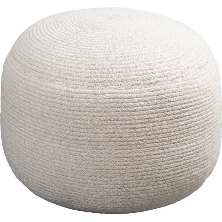 Sitzkissen Bali Pouf, Farbe: Creme, Größe: 55 x 55 x 45 cm