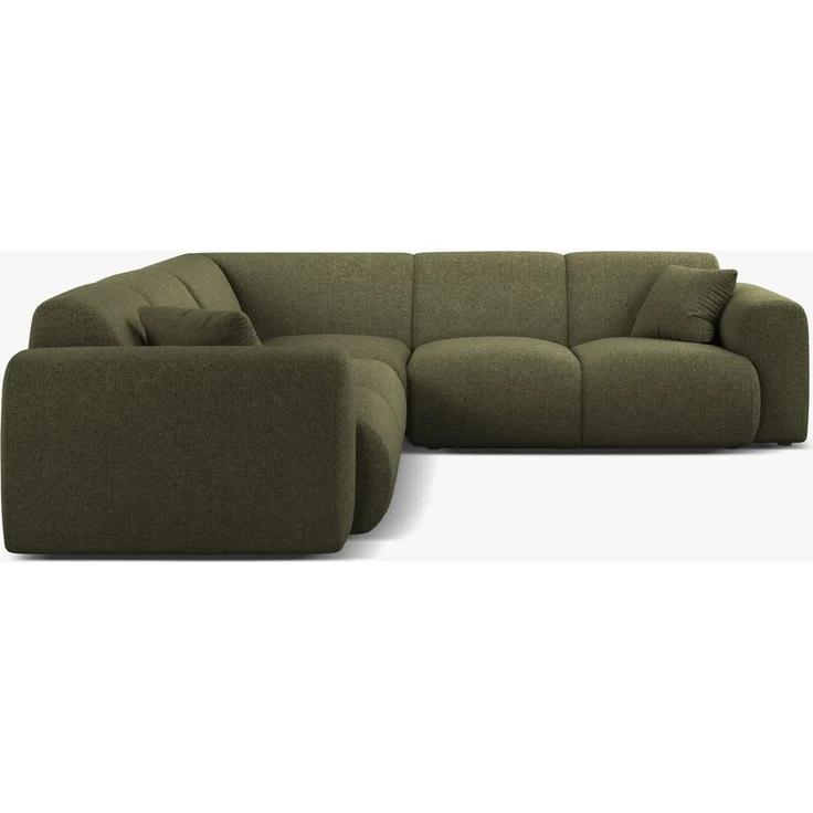 Micadoni Ecksofa Molino 5-Sitzer Chenille Eden Grün – Bild 3