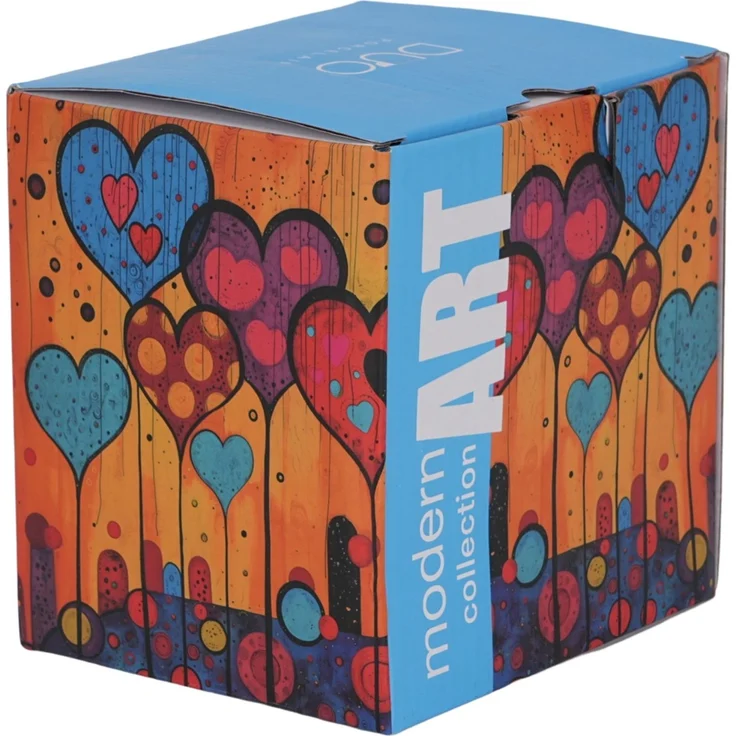 DUO Becher 450 ml mit Teesieb MODERN HEARTS New Bone China Porzellan – Bild 6