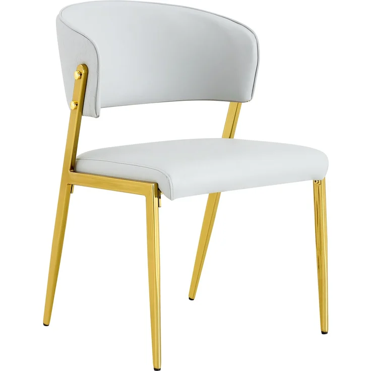 Rayofly-2er-Set Esszimmerstühle, Metallgestell, gepolsterter Sitz & Rückenlehne, stabil,H 78.00cm x T 51.00cm x B 49.00cm,Hellgrau – Bild 7