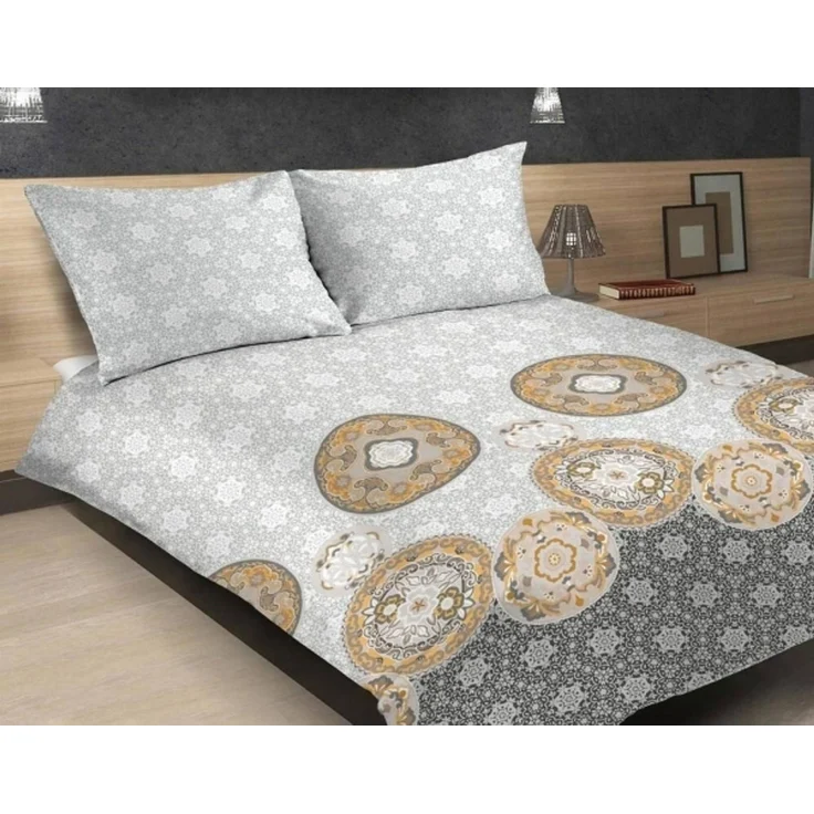 Matex Bettwäsche Satin Exclusive 160x200 Mandala weiß/beige