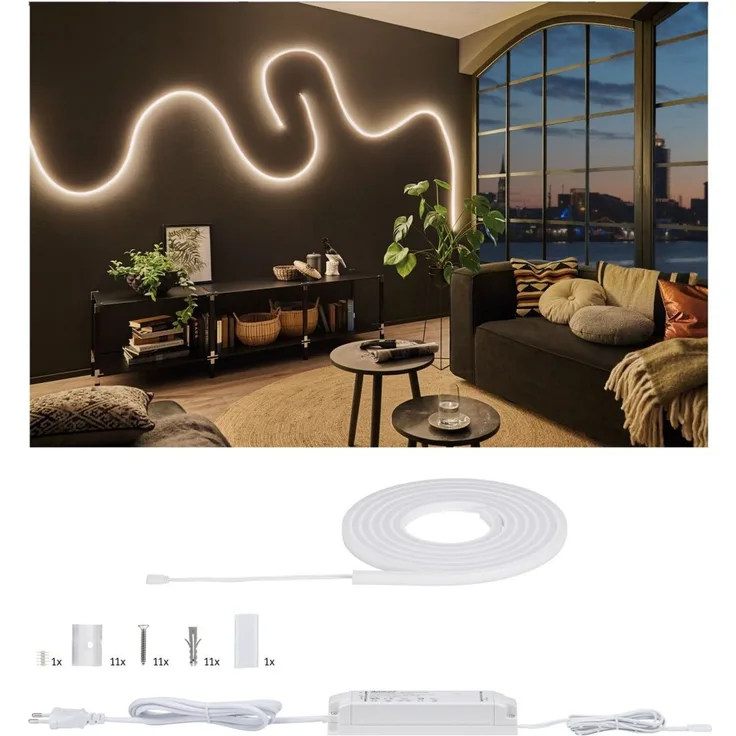 Paulmann No. 70963 MaxLED Flow Basisset 3m 37W Warmweiß