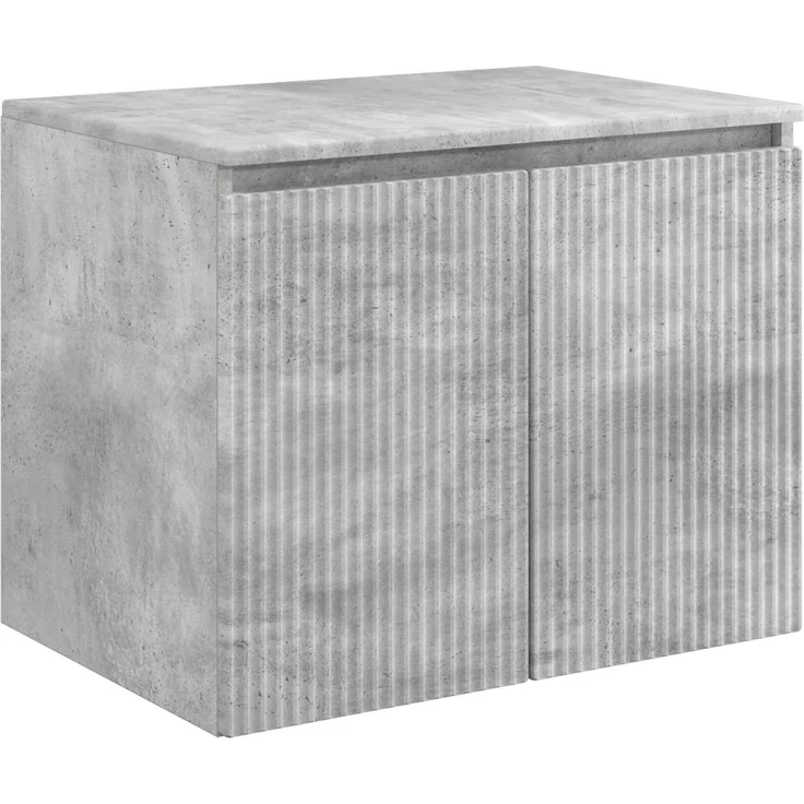 vidaXL Waschbeckenschrank Betongrau 62,5 x 44,5 x 80 cm Holzwerkstoff 3404343 – Bild 4