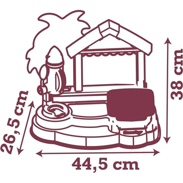 Smoby Stitch Beach Bar, Spielküche mit Eismaschine und Waffeleisen, inkl. Zubehör, bunt – Bild 6