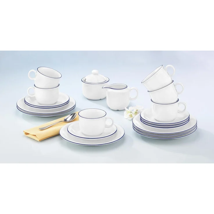 Seltmann Weiden Compact Blaurand Frühstücksteller ø 19,3 cm 6er Set – Bild 5