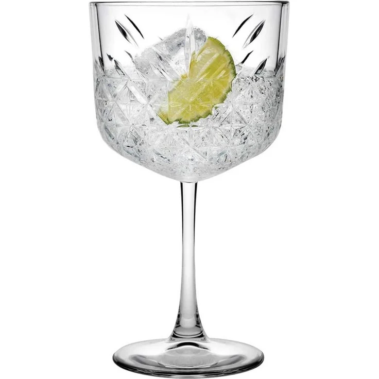 Pasabahce Cocktailglas 440237 Gin Glas „Timeless“ Kristall-Design, Höhe ca. 20 cm, 4er Set, 4-tlg. – Bild 2