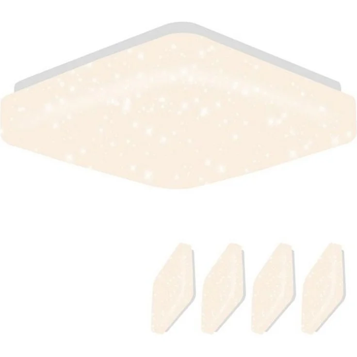 Nettlife LED Deckenleuchte Sternenhimmel Kinderzimmer 15W 21cm 3000K/4000K Weiß Deckenlampe, LED fest integriert, Kinderzimmer Deckenleuchte – Bild 4