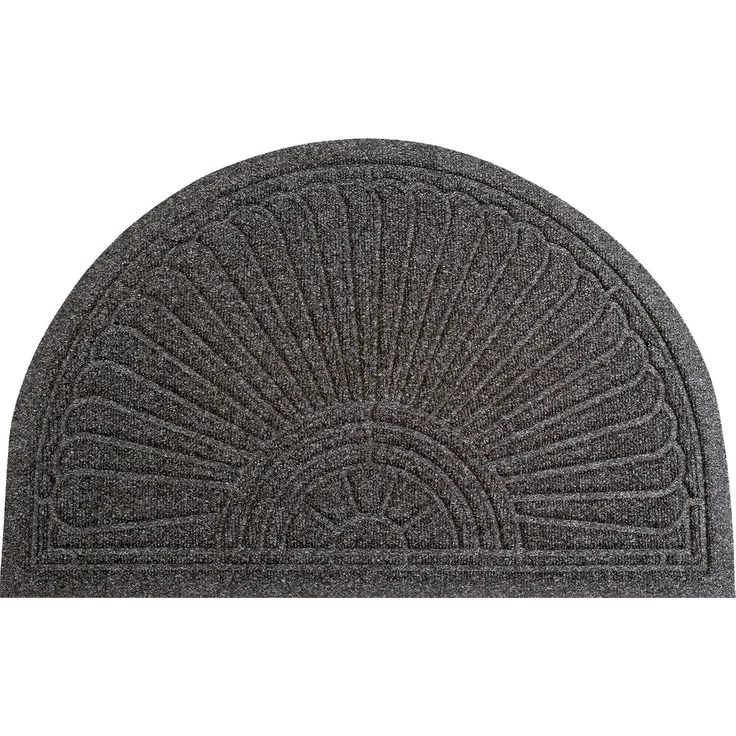wash+dry by Kleen-Tex Fußmatte DUNE Halfmoon dark grey, halbrund, Höhe: 8 mm, Schmutzfangmatte, rutschhemmend, In- und Outdoor geeignet, waschbar – Bild 1