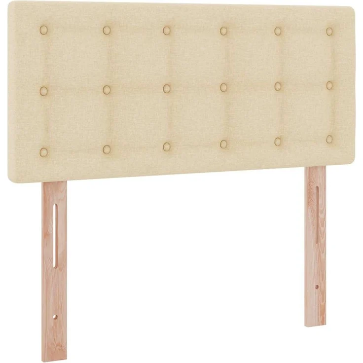 vidaXL LED-Speicherbett mit Matratze Creme 90 x 190 cm Stoff 3371242 – Bild 10
