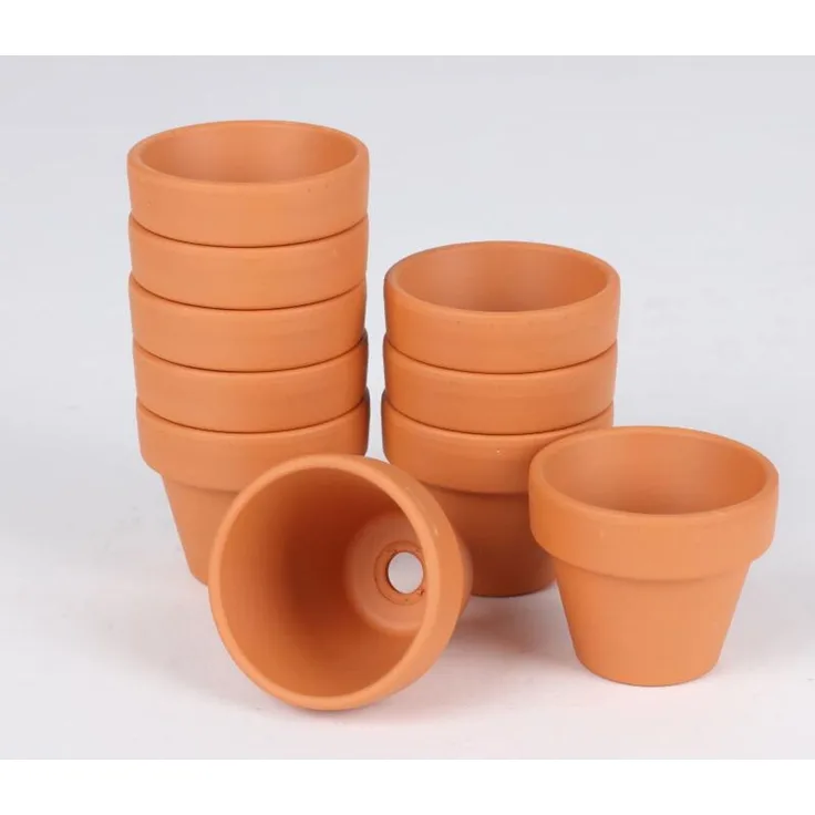 24x Mini Blumentöpfe 10er Übertopf Kübel Pflanzenbox Kräutergefäß Garten Deko