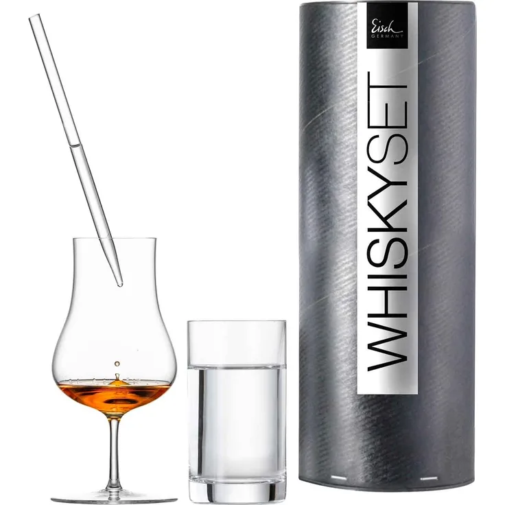 Eisch Unity SensisPlus Whisky-Set Wasserglas & Pipette