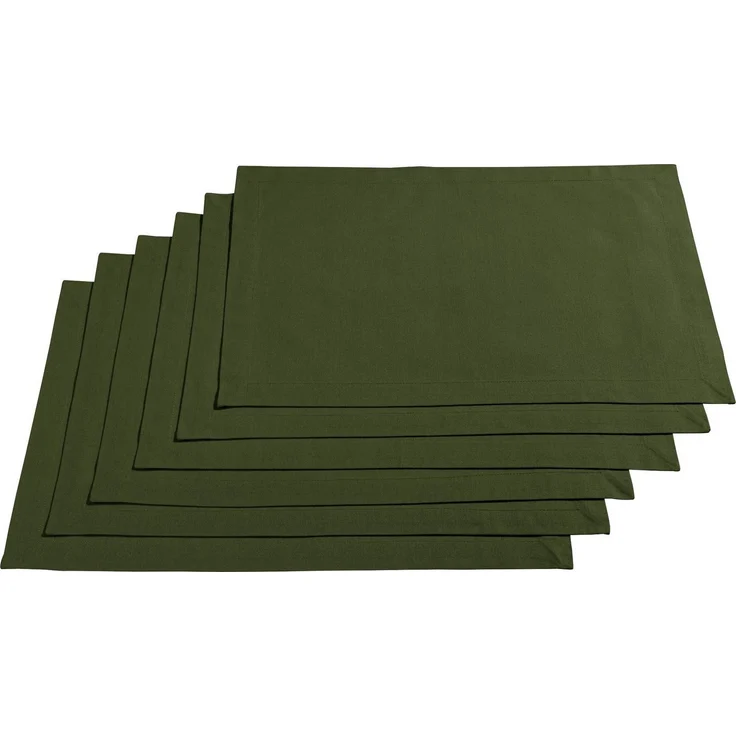 REDBEST Platzset Tischset "Seattle" 6er-Pack, Baumwolle Uni – Bild 1