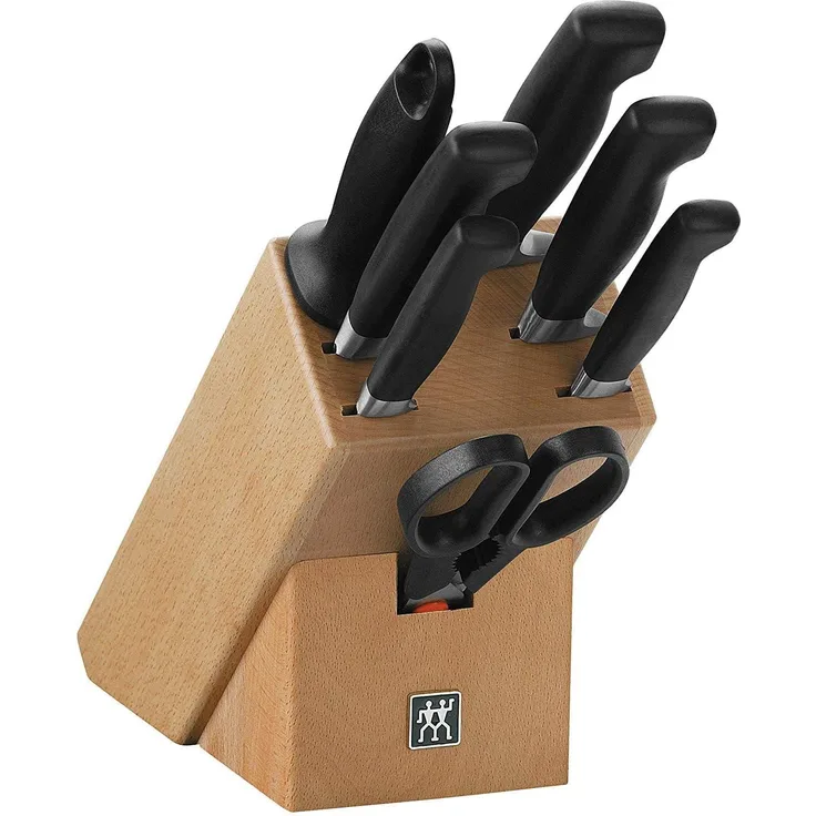 ZWILLING **** VIER STERNE Messerblockset 8-tlg, Natur