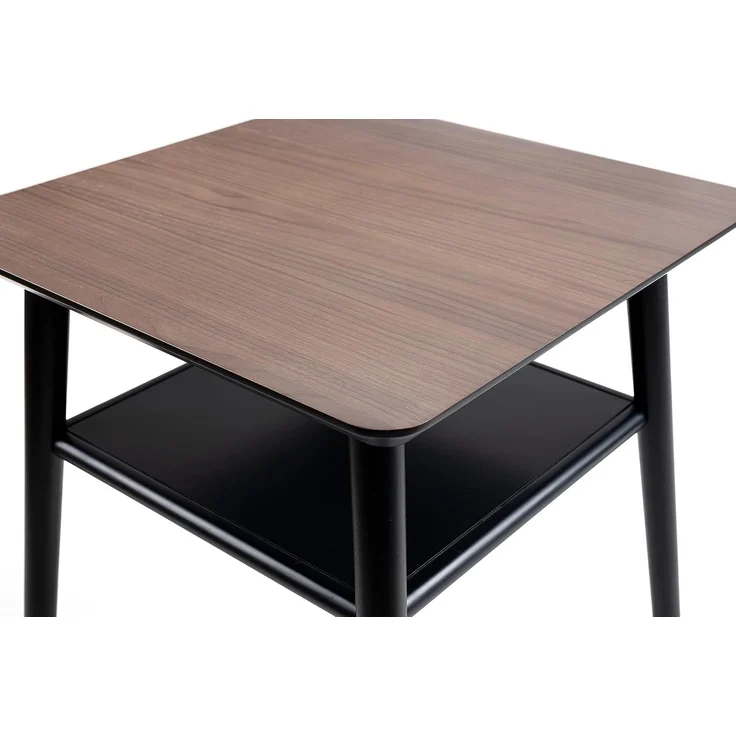 Julian Bowen Findlay Beistelltisch mit Regal, Walnuss und schwarz – Bild 4