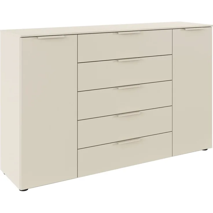 rauch Schubkastenkommode Flipp Schubladenkommode Wäscheschrank Schrank Bestseller OTTO´s Choice (Breite 160/180 cm mit 4 Einlegeböden), 2-türig mit 5 Schubladen und Soft-Close-Funktion in zwei Breiten