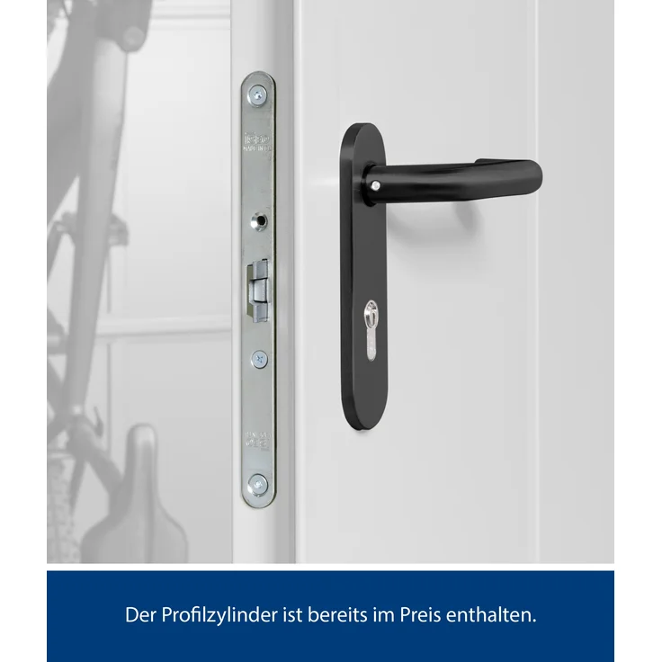 Hörmann Metall-Gerätehaus Berry Modern mit Satteldach Typ 2, 259 x 248 cm, fenstergrau, 6,4 m²,1-flüglige Tür – Bild 3