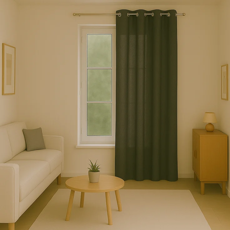 Bestlivings Blickdichte, Gardine mit Ösen, in vielen Größen und Farben Anthrazit 140x245 cm – Bild 3