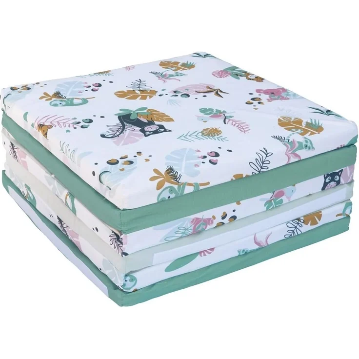 Tinéo - Krabbeldecke – großer Spielteppich für Babys – Motorikmatte – Bodenmatte für Babys – multifunktional 5-in-1 – 120x180 cm (Jungle Buddies) – Bild 5