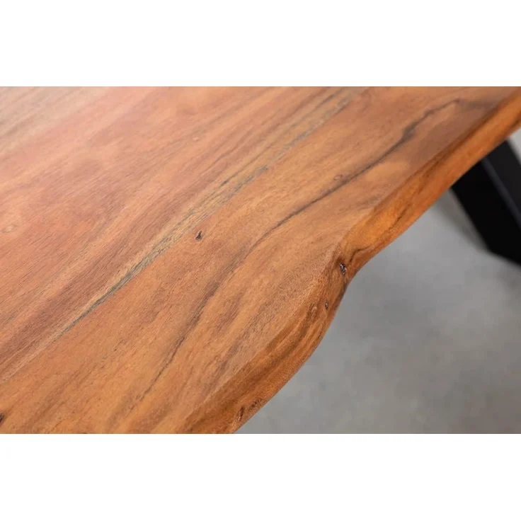riess-ambiente Couchtisch MAMMUT 120cm natur / schwarz (Einzelartikel, 1-St), Massivholz · Metall · Baumkante · Akazie · Wohnzimmer · Industrial – Bild 11