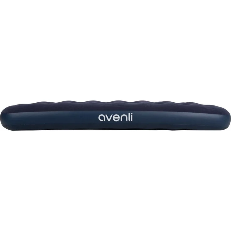 Avenli Luftmatratze Luftbett Camping für 1 Person blau 191x99x22cm Twin-Size, (aufblasbar Ideal als Reisebett oder Isomatte, für Indoor und Outdoor mit beflockter Oberfläche), Campingmatratze ohne Pumpe – Bild 4