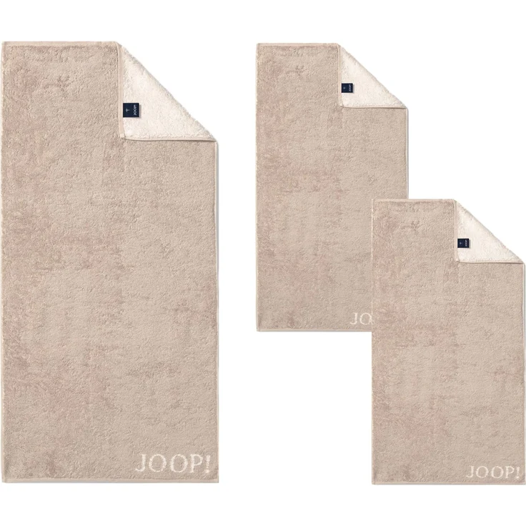 JOOP! Handtuch Duschtuch Set 3-teilig 1600-30 Classic sand beige – Bild 2