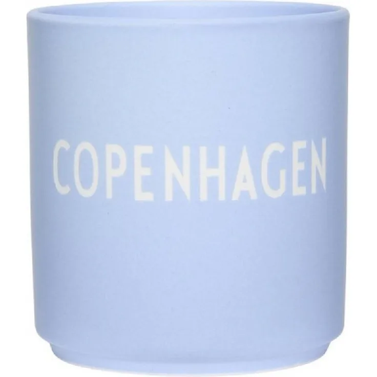 Design Letters Tasse Becher Favourite Cup Copenhagen Blau