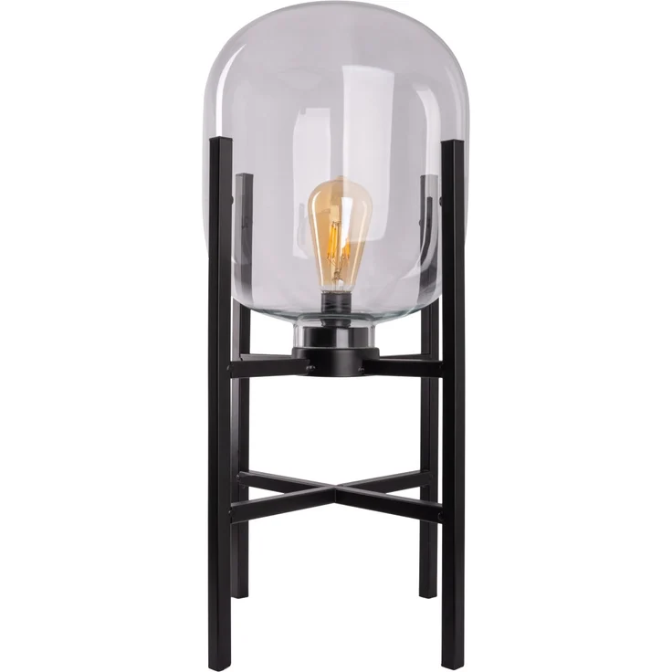 Näve Akku-Außenleuchte Lora 58 cm schwarz/transparent warmweiß – Bild 2