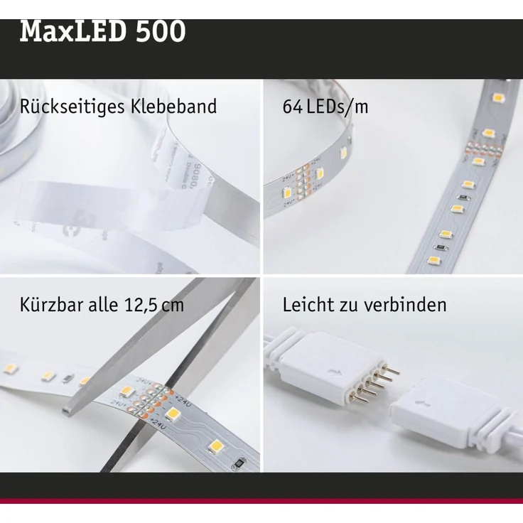 Paulmann 71234 MaxLED 500 LED Einzelstrip 1m 2700K – Bild 8