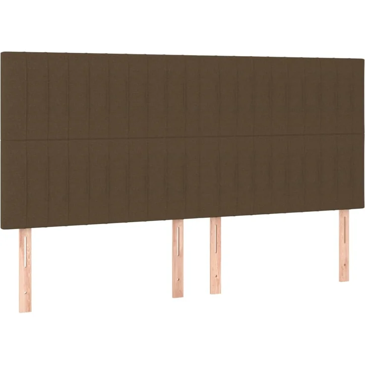 vidaXL Kopfteile 4 Stk. Dunkelbraun 90x5x78/88 cm Stoff 3116587 – Bild 2