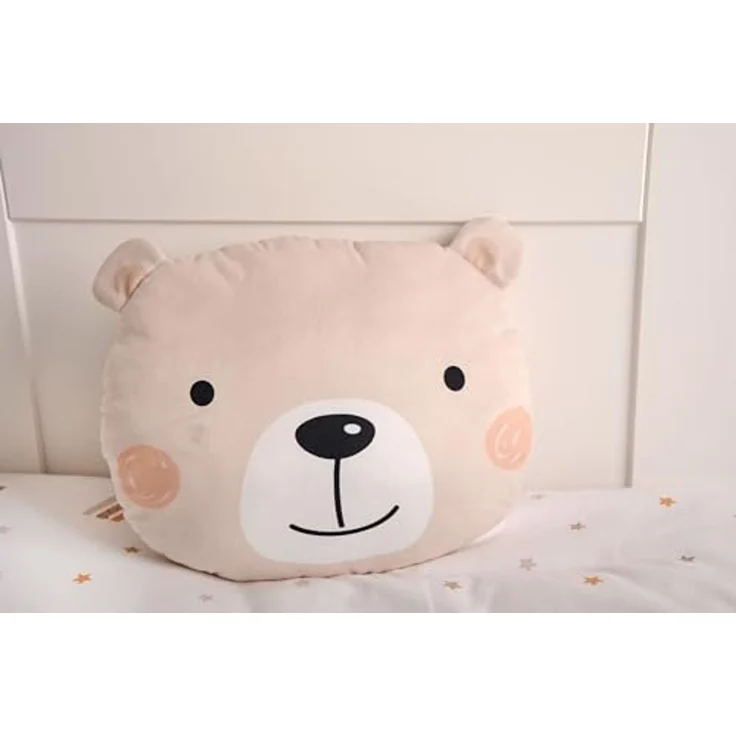 Herding Young Collection Dekokissen Little Bear Formkissen Gr. ca. 36x33 cm / soft velboa Dekokissen, kinder kissen Baby deko Kissen – Bild 2