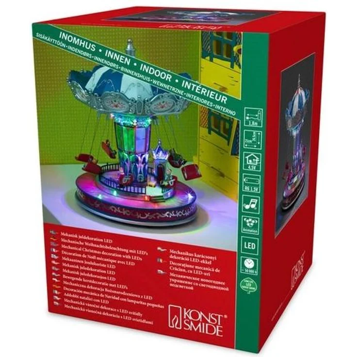 Konstsmide LED Szenerie Karussell 21 x 26,5 x 21 cm – Bild 4