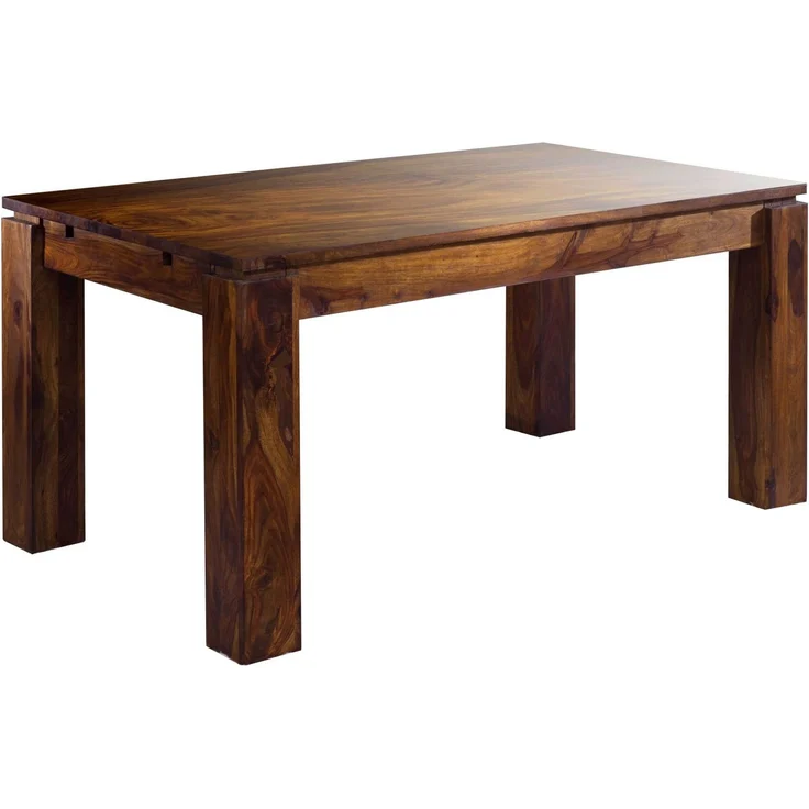 Esstisch mit Ansteckplatten Sheesham 180-220/260 x 90 x 76 life honey lackiert METRO LIFE #159 – Bild 1