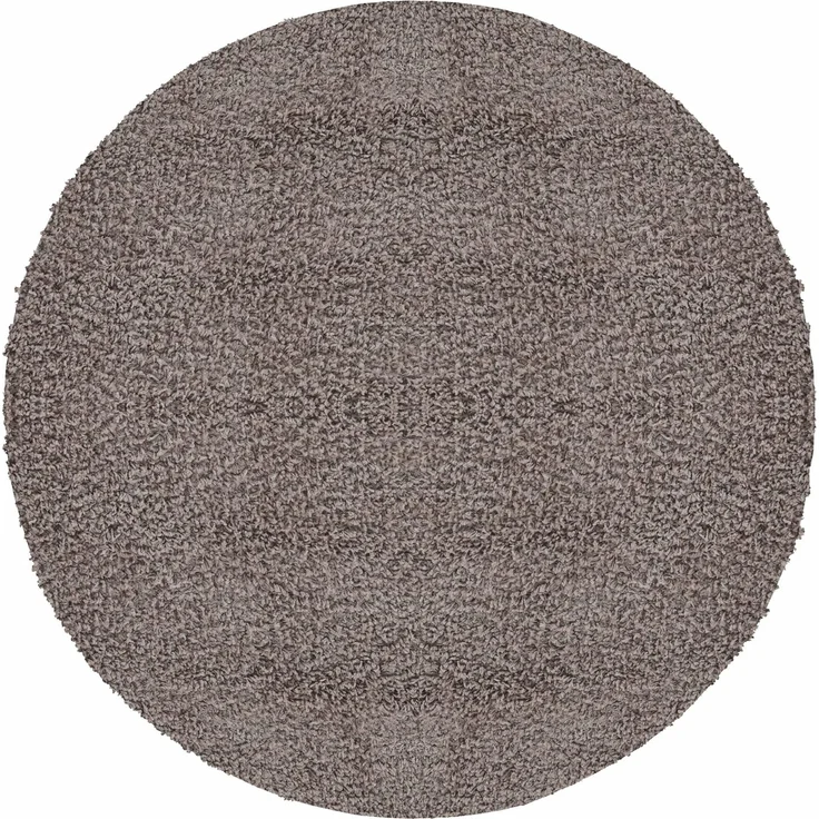 Carpetsale24 Shaggy Hochflor Teppich Wohnzimmer 200 cm Rund Beige - Modern Flauschiger Teppich Extra Weich, Pflegeleicht und Einfarbig - Ideal als Teppich für Schlafzimmer, Esszimmer und Küche – Bild 1