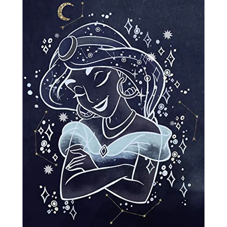 Komar Disney Wandbild Jasmin Dreaming, Kunstdruck für Kinderzimmer, 40 x 50 cm, hochqualitativer Druck auf Premium-Poster Fotopapier, ohne Rahmen – Bild 1