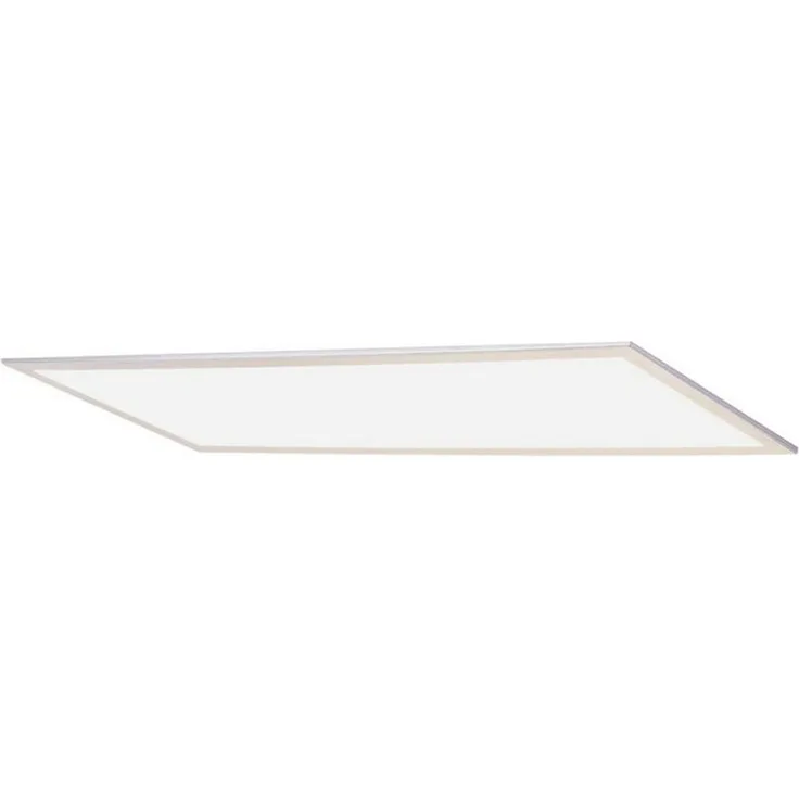 Lindby LED Deckenleuchte Livel, LED-Leuchtmittel fest verbaut, universalweiß, Modern, PMMA, Aluminium, weiß, silber, 1 flammig, inkl. Leuchtmittel