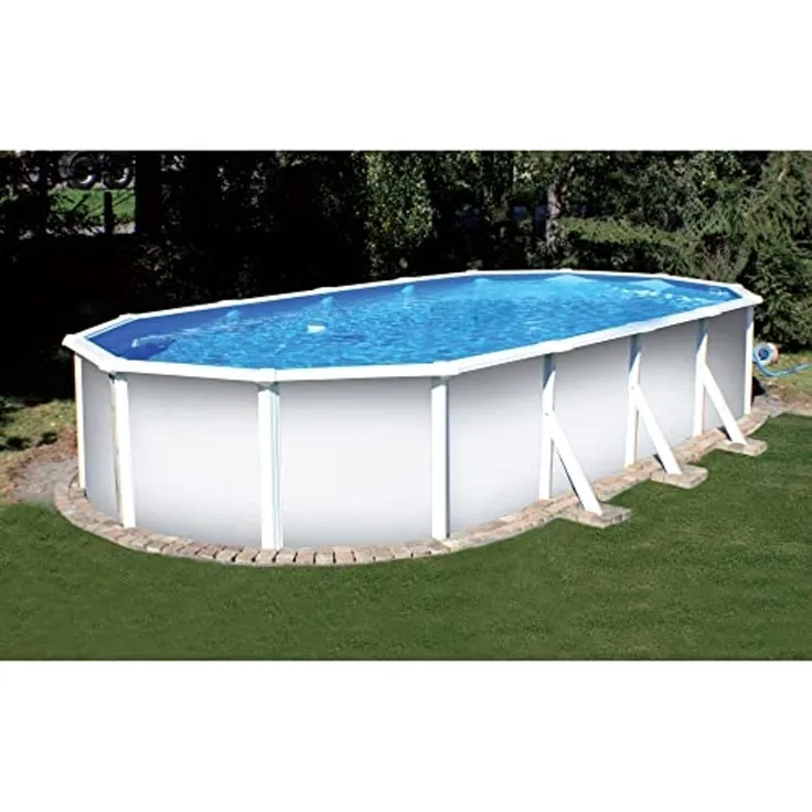 Planet Pool Ovalpool Stahlwandpool ovalform Classic 535x300x120 cm, Sta (Einzelbecken, 1-tlg), verzinkte Stahlwand