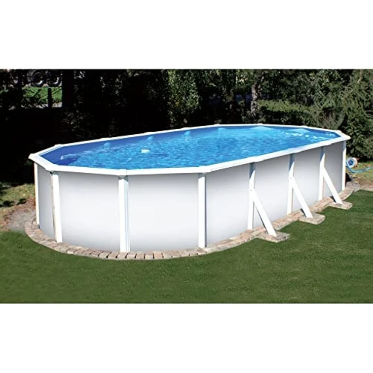 Planet Pool Ovalpool Stahlwandpool ovalform Classic 535x300x120 cm, Sta (Einzelbecken, 1-tlg), verzinkte Stahlwand – Bild 1
