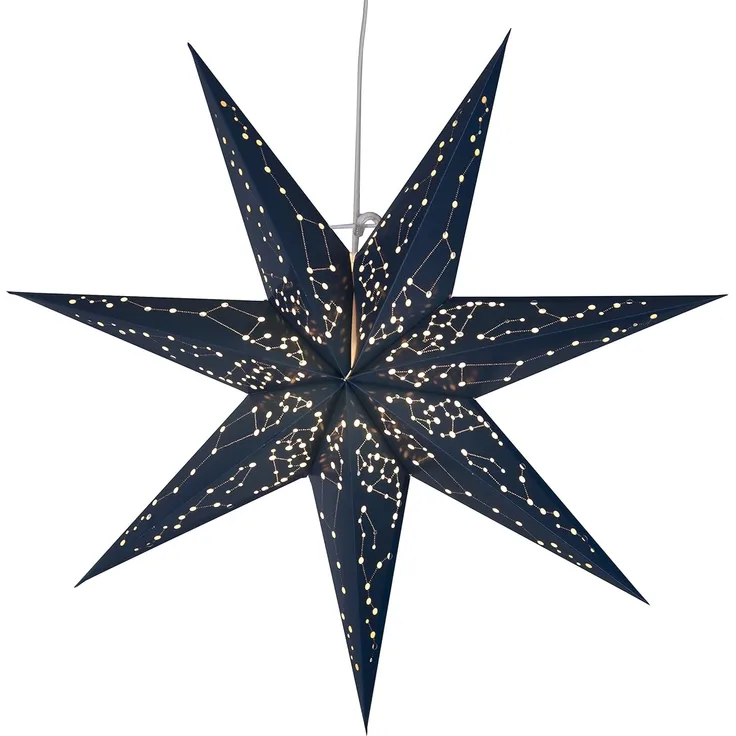 Weihnachtsstern Galaxy, 3D, Blau, E14 Fassung