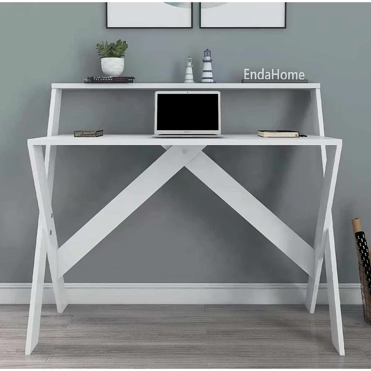 Skye Decor 'X - White' Schreibtisch, Weiß, 90 x 88 x 50 cm – Bild 2