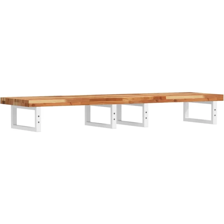 vidaXL Waschbeckenregal Wandmontage Stahl und Akazienholz 3302748 – Bild 6