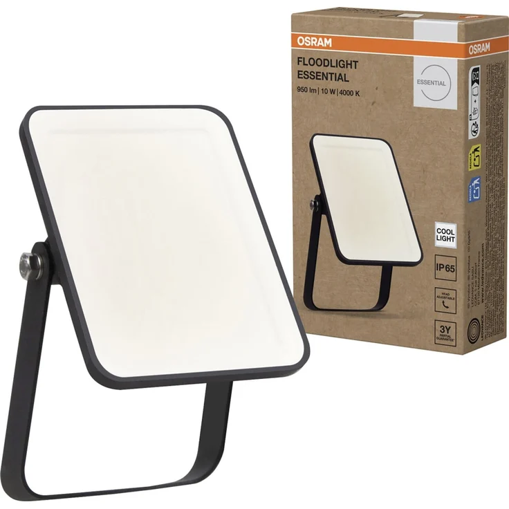 Osram LED-Außenleuchte Floodlight Essential 13,2 cm neutralweiß schwarz – Bild 7