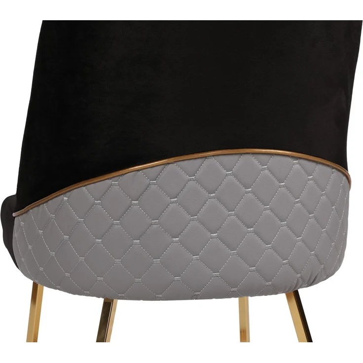Skye Decor 'Madrid 911 V4' Stuhlset (4-teilig), Gold / Schwarz, 50 x 90 x 49 cm – Bild 5